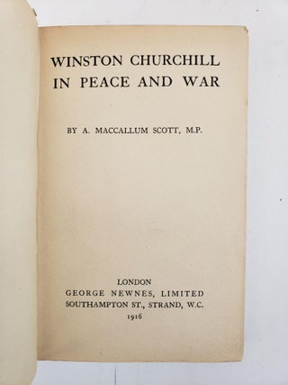 WINSTON CHURCHILL IN PEACE AND WAR