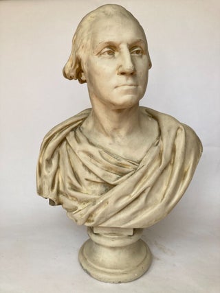 1360195 Plaster bust of George Washington. After, Houdon