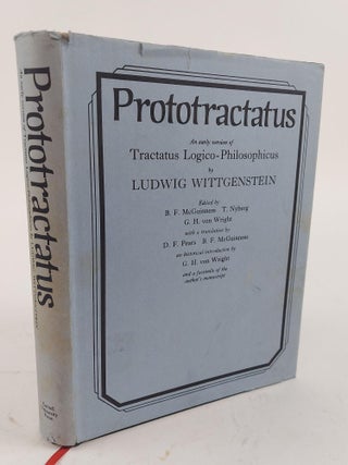 1360252 PROTOTRACTATUS: AN EARLY VERSION OF TRACTATUS LOGICO-PHILOSPHICUS. Ludwig Wittgenstein,...