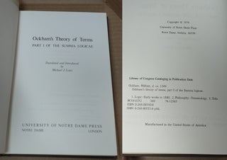 OCKHAM'S THEORY OF TERMS : PART I OF THE SUMMA LOGICAE