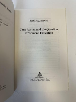 JANE AUSTEN AND THE QUESTION OF WOMEN'S EDUCATION