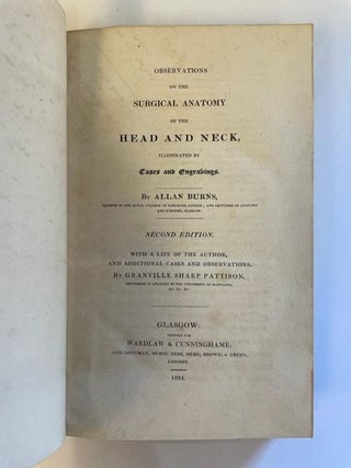 OBSERVATIONS ON THE SURGICAL ANATOMY OF THE HEAD AND NECK, ILLUSTRATED BY CASES AND ENGRAVINGS