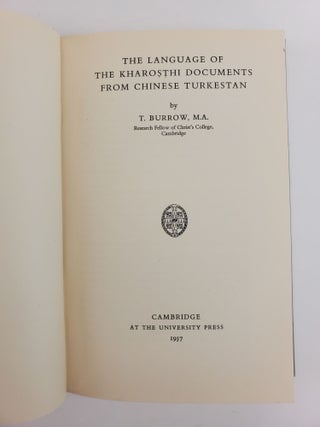 THE LANGUAGE OF THE KHAROSTHI DOCUMENTS FROM CHINESE TURKESTAN