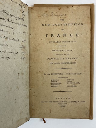 THE RUSSELL COLLECTION: BOOKS, BROADSIDES, AND EPHEMERA OF THE FRENCH REVOLUTION