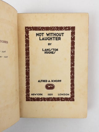 NOT WITHOUT LAUGHTER [Signed]