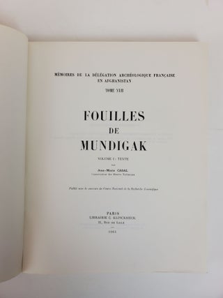 FOUILLES DE MUNDIGAK [TWO VOLUMES]
