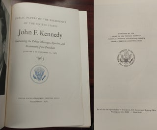 Public Papers of the Presidents of the United States: John F. Kennedy (3 Volumes)