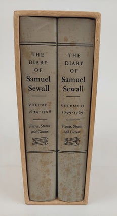 1363067 THE DIARY OF SAMUEL SEWALL (2 VOLUMES). Samuel Sewall