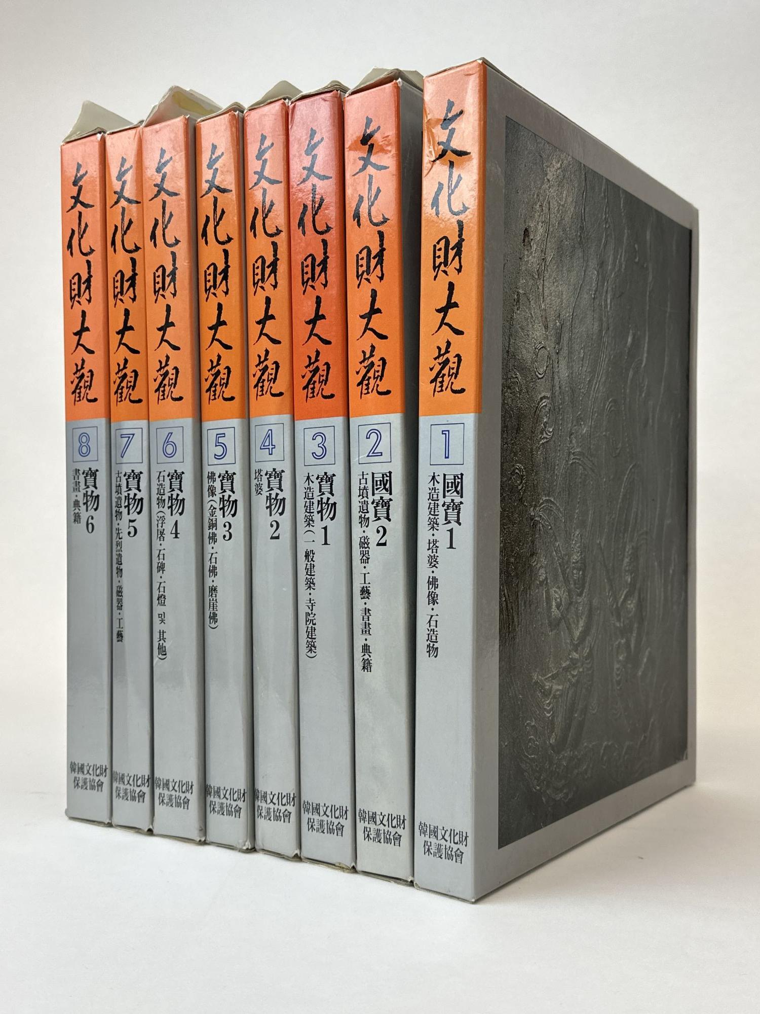 CULTURAL TREASURES OF KOREA Eight volumes by Kim Won-ryong