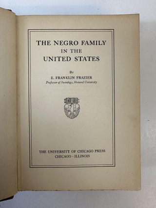 THE NEGRO FAMILY IN THE UNITED STATES