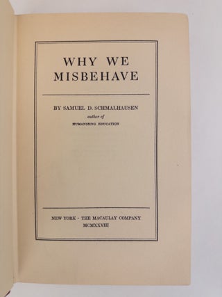 WHY WE MISBEHAVE [Alain Locke's Copy]