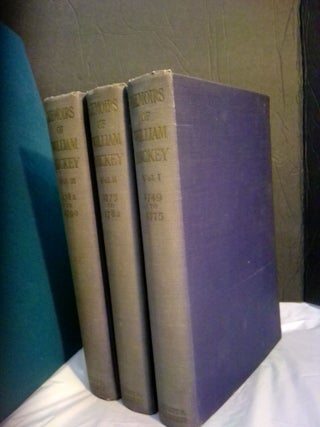 1363780 Memoirs of William Hickey (3 Volumes). Alfred Spencer