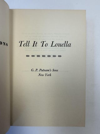TELL IT TO LOUELLA [SIGNED]