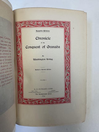 CHRONICLE OF THE CONQUEST OF GRANADA [TWO VOLUMES]