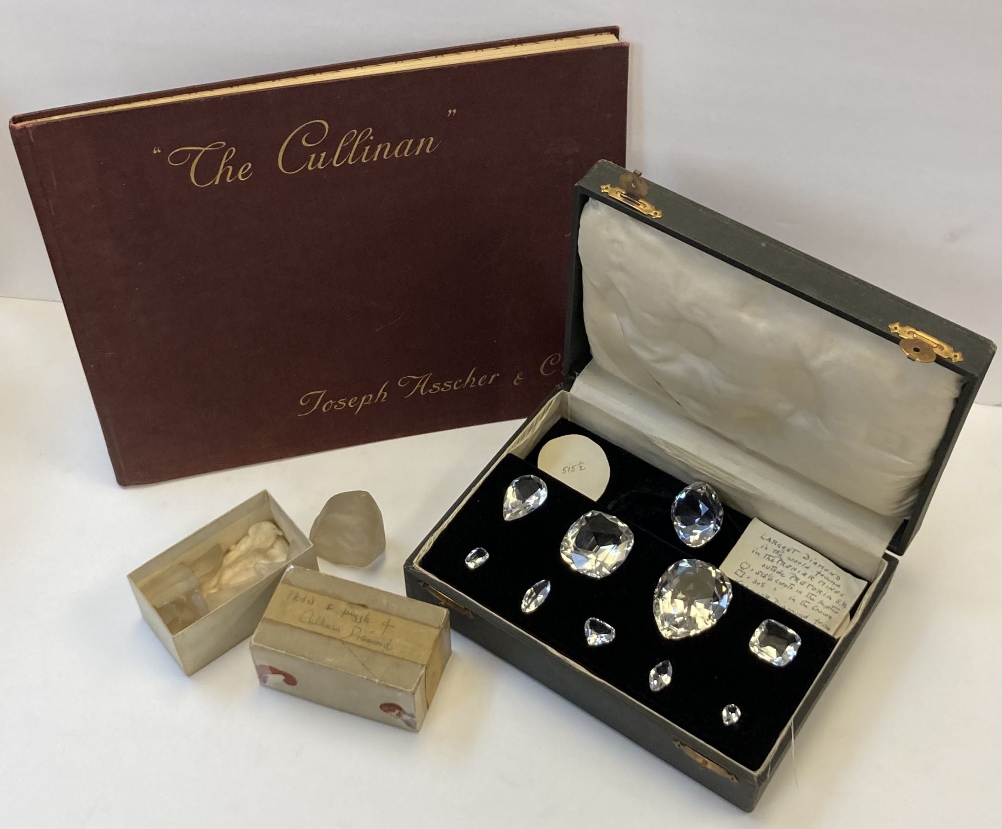 1364148 THE CULLINAN [WITH] SET OF GLASS REPRODUCTIONS. Joseph Asscher, Cie.