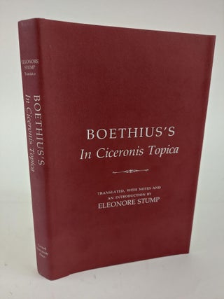 1364235 BOETHIUS'S IN CICERONIS TOPICA. Boethius, Eleonore Stump