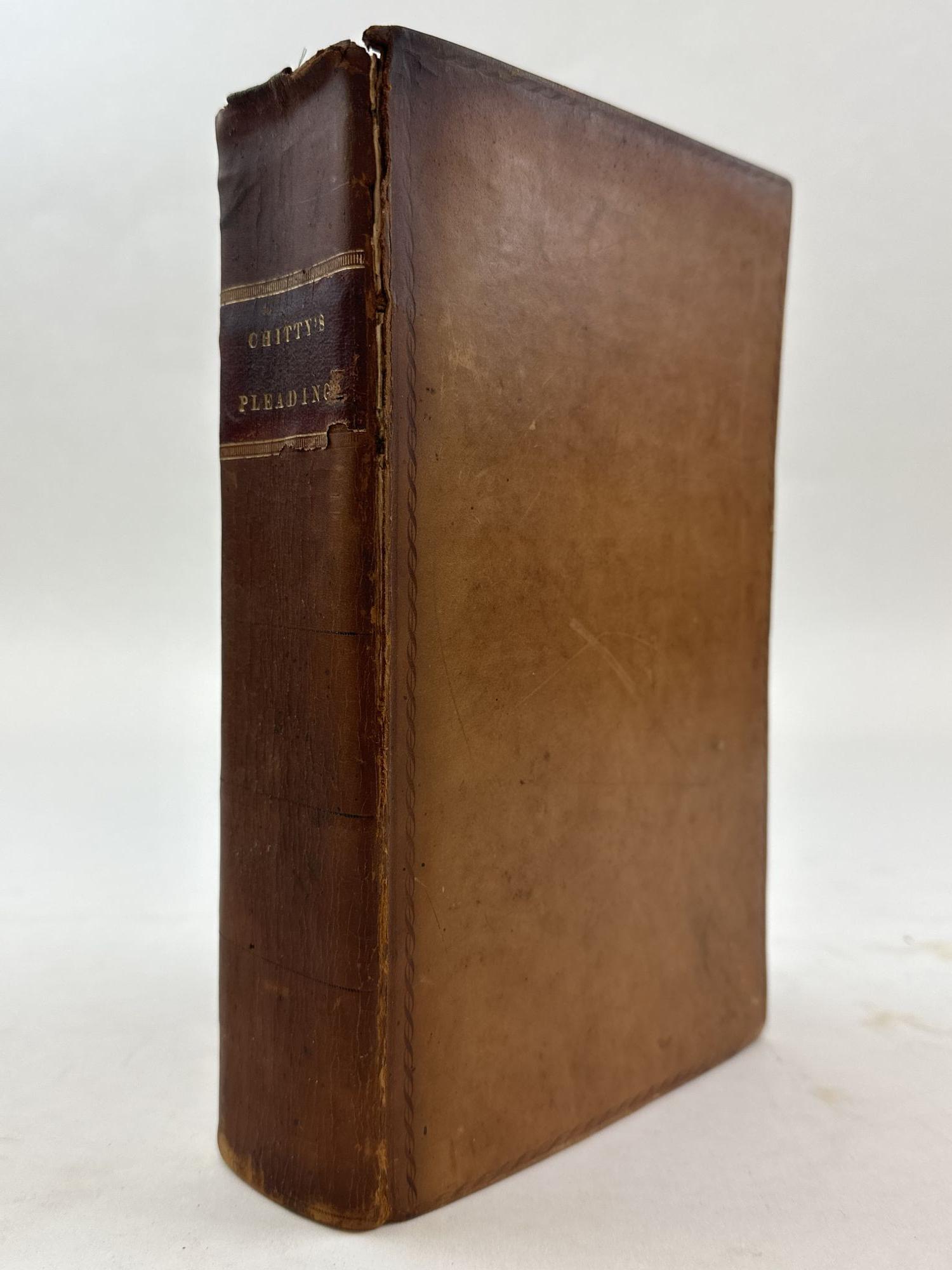 1364465 SUPPLEMENT TO A TREATISE ON PLEADING; CONTAINING A COPIOUS COLLECTION OF PRACTICAL PRECEDENTS OF PLEADINGS AND PROCEEDINGS IN PERSONAL, REAL, AND MIXED ACTIONS. J. Chitty.