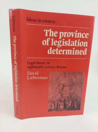 1364545 THE PROVINCE OF LEGISLATION DETERMINED. David Lieberman