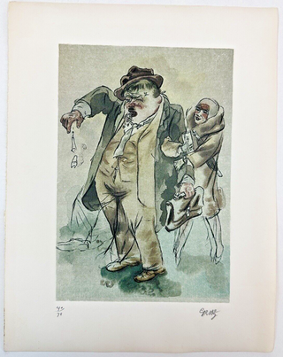 1364625 SIGNED LIMITED EDITION COLOR LITHOGRAPH. George Grosz