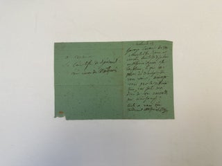 1364642 MADAME LE BREUILLY AUTOGRAPH LETTER SIGNED. Madame Le Breuilly