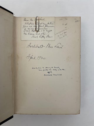 LEGAL ESSAYS [Copy Belonging to Archibald MacLeish]