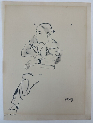 1364714 UNTITLED PORTRAIT IN INK. George Grosz