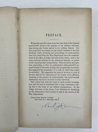 A TREATISE ON MILITARY LAW AND THE PRACTICE OF COURTS-MARTIAL.