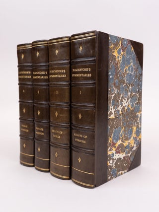1365001 COMMENTARIES ON THE LAWS OF ENGLAND, IN FOUR BOOKS [Four volumes]. William Blackstone