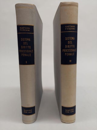 1365598 SISTEMA DEL DIRITTO PROCESSUALE PENALE [2 VOLUMES]. Gaetano Foschini