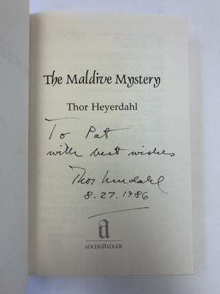 THE MALDIVE MYSTERY [SIGNED]