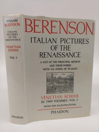ITALIAN PICTURES OF THE RENAISSANCE: A LIST OF THE PRINCIPAL ARTISTS AND THEIR WORKS WITH AN INDEX OF PLATES: CENTRAL ITALIAN & NORTH ITALIAN SCHOOLS VOL 1-3, VENETIAN SCHOOL VOL 1-2, FLORENTINE SCHOOL VOL 1-2 [7 VOLUMES]