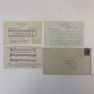 1366437 HENRY LOWELL MASON AUTOGRAPHED LETTERS SIGNED [ALS] WITH MUSIC. Henry Lowell Mason