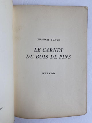 LE CARNET DU BOIS DE PINS [THE PINE WOOD NOTEBOOK]