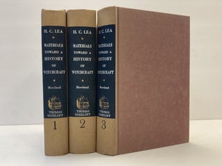 1367111 MATERIALS TOWARD A HISTORY OF WITCHCRAFT [THREE VOLUMES]. Henry Charles Lea, Arthur C....