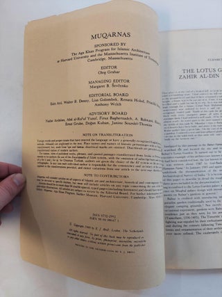 MUQARNAS: AN ANNUAL ON ISLAMIC ART AND ARCHITECTURE VOLUME 5