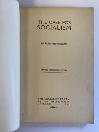 THE CASE FOR SOCIALISM [SIGNED]