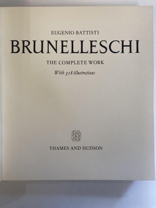 BRUNELLESCHI: THE COMPLETE WORK