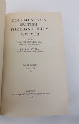 DOCUMENTS ON BRITISH FOREIGN POLICY 1919-1939 VOLUME VIII: INTERNATIONAL CONFERENCES ON HIGH POLICY 1920 [THIS VOLUME ONLY]
