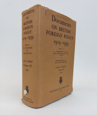 1368185 DOCUMENTS ON BRITISH FOREIGN POLICY 1919-1939 VOLUME IV: 1919 [THIS VOLUME ONLY]. E. L....