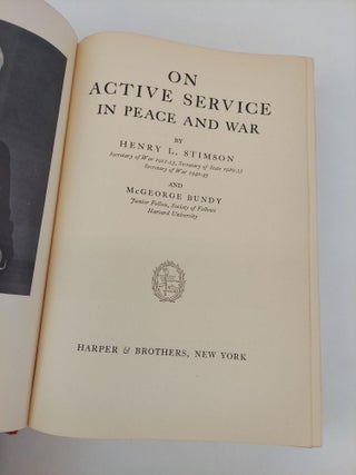 ON ACTIVE SERVICE IN PEACE AND WAR