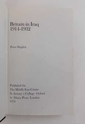 BRITAIN IN IRAQ 1914-1932