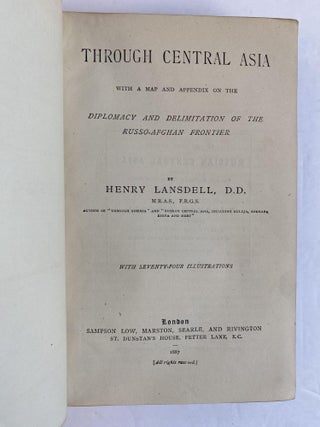 THROUGH CENTRAL ASIA: DIPLOMACY AND DELIMITATION OF THE RUSSO-AFGHAN FRONTIER