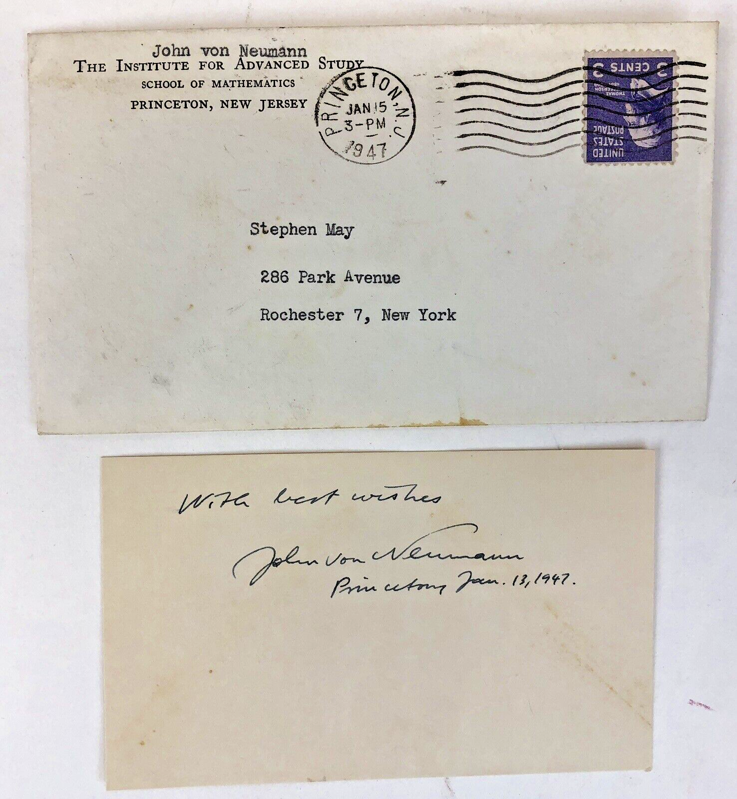 FAMOUS SCIENTISTS AUTOGRAPHS/SIGNED LETTERS LOT x9