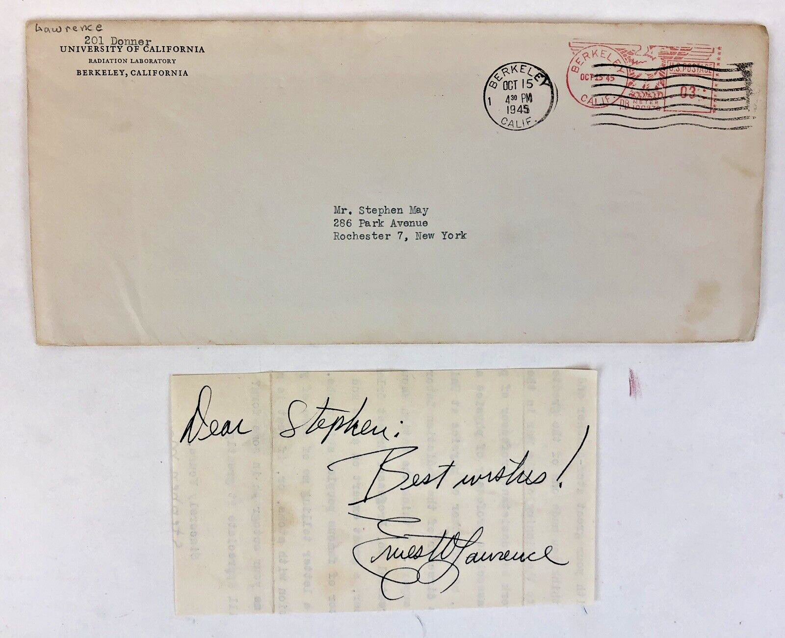 FAMOUS SCIENTISTS AUTOGRAPHS/SIGNED LETTERS LOT x9