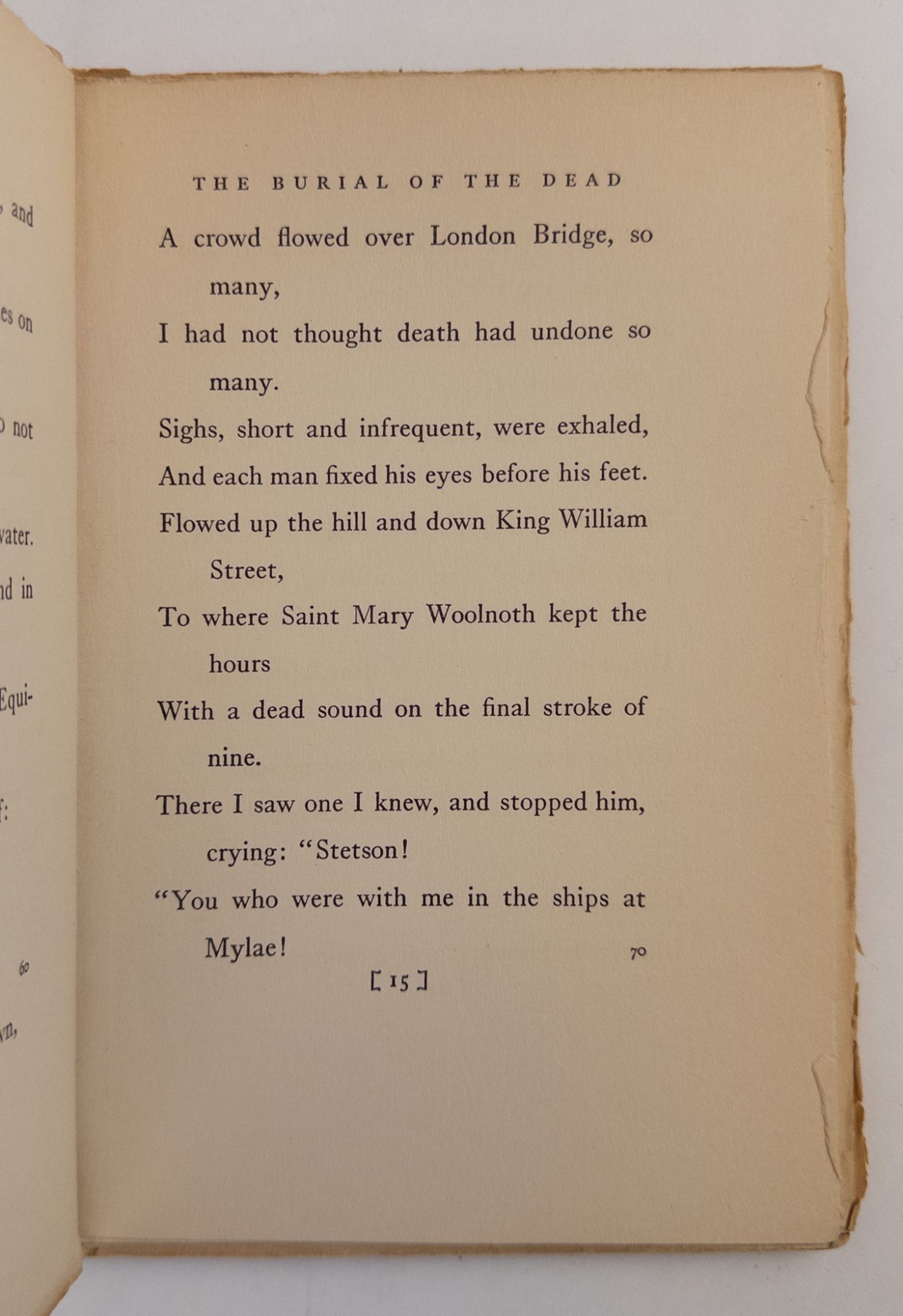 First edition cover image of The Waste Land by T.S. Eliot