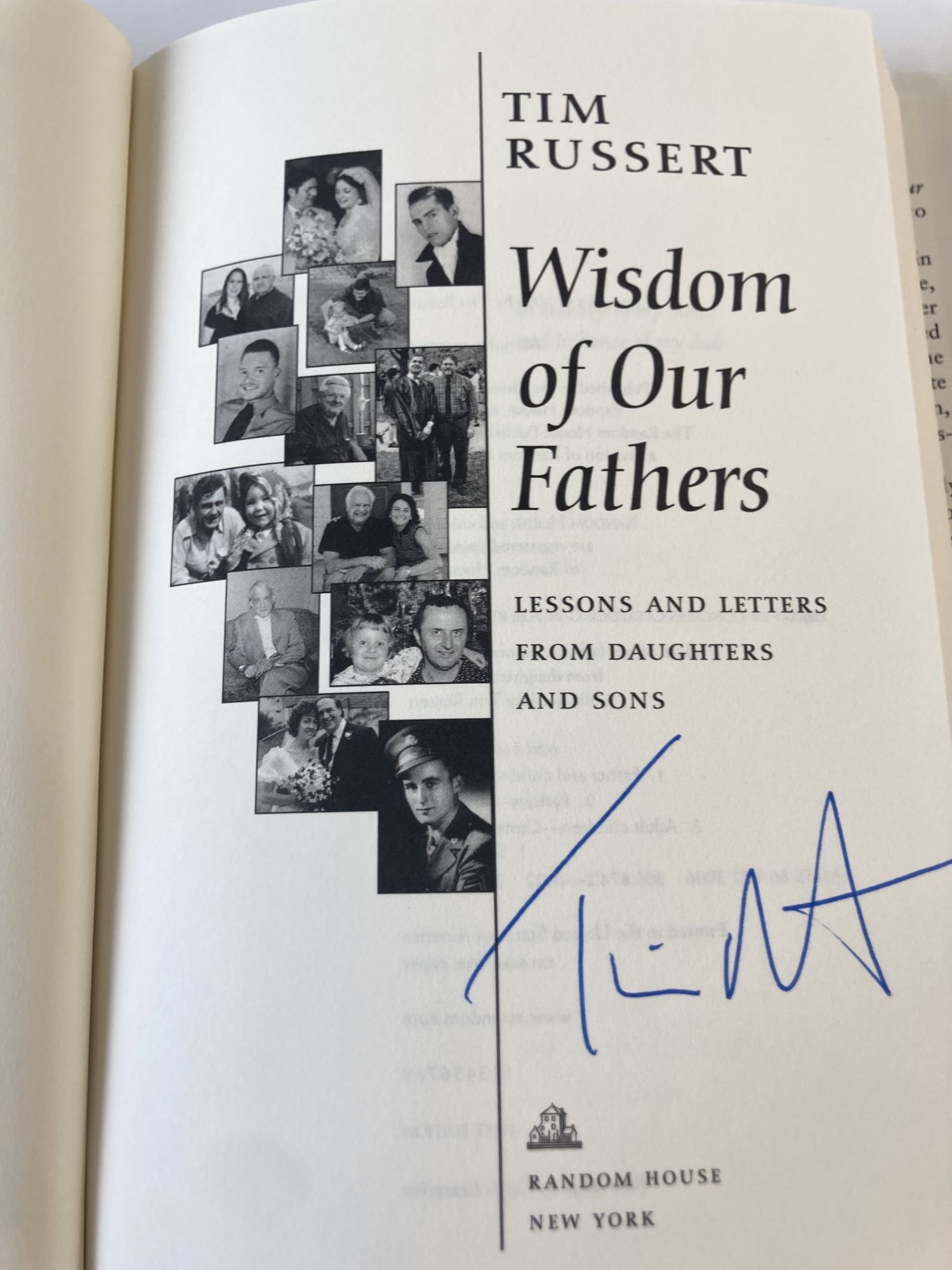 WISDOM OF OUR FATHERS: LESSONS AND LETTERS FROM DAUGHTERS AND SONS ...