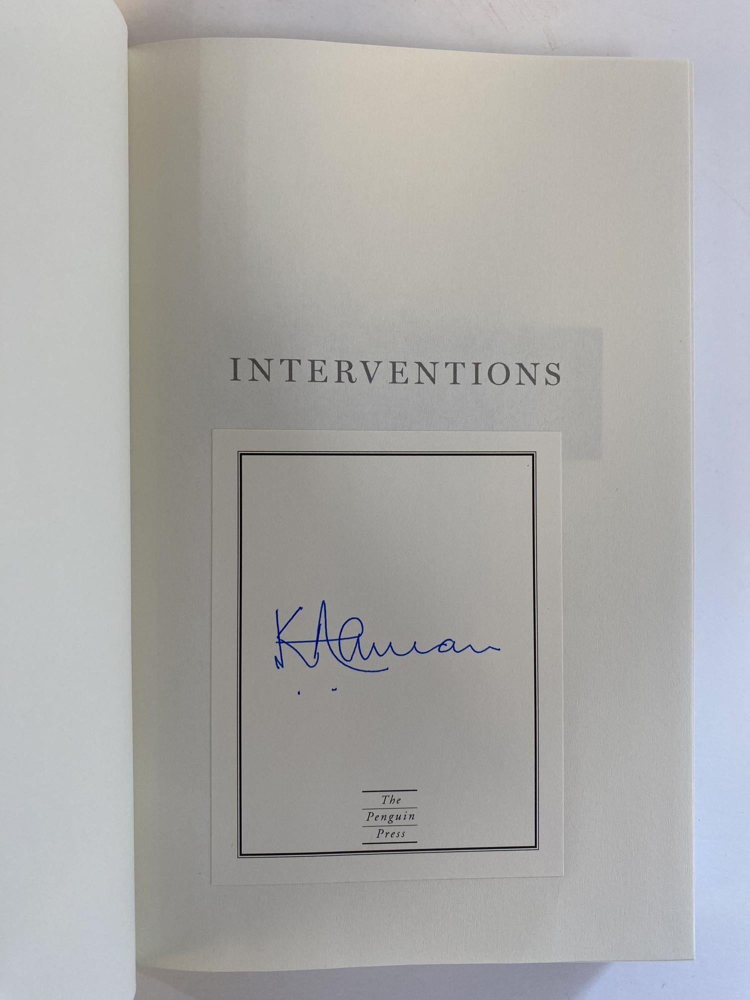 INTERVENTIONS: A LIFE IN WAR AND PEACE SIGNED | Kofi Annan, Nader ...