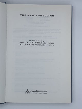 THE NEW SCHELLING