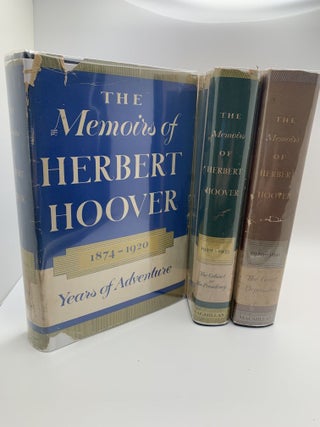 1369233 THE MEMOIRS OF HERBERT HOOVER [Three volumes]. Herbert Hoover