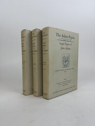 1370670 THE ADAMS PAPERS: LEGAL PAPERS OF JOHN ADAMS [THREE VOLUMES]. L. Kinvin Wroth, Hiller B....